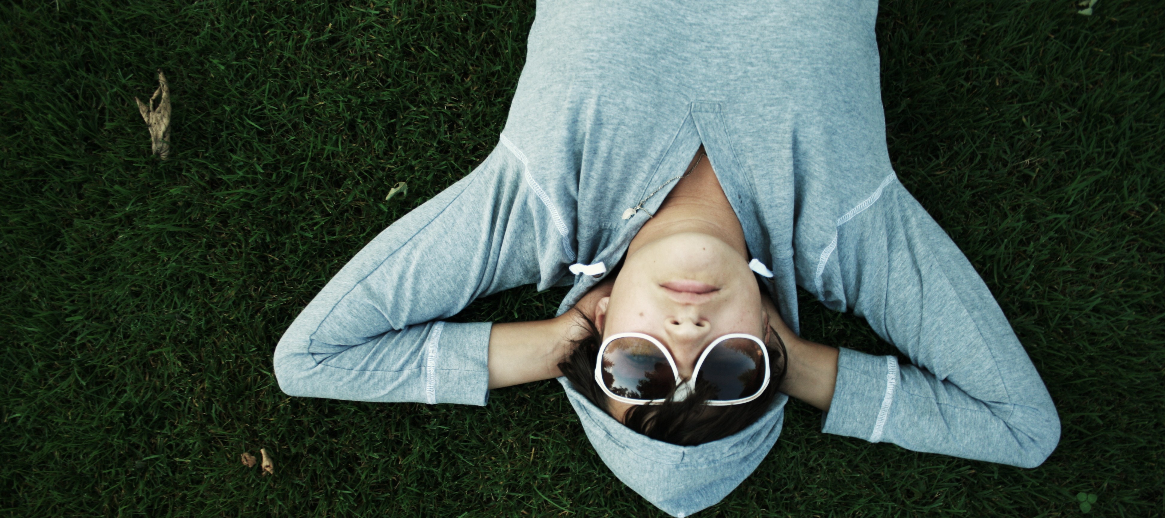 Child sleeping with sunglasses