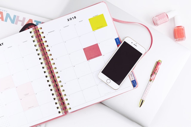 Calendar and Phone To Organize Events.