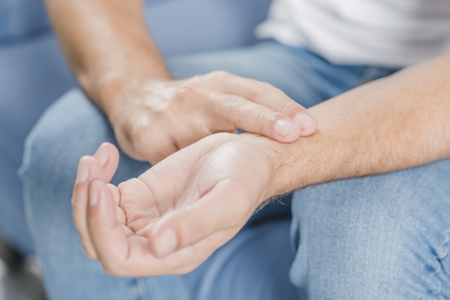 pulse point in the wrist are good for cooling down
