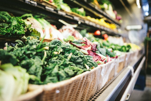 The Produce Section of a supermarket.